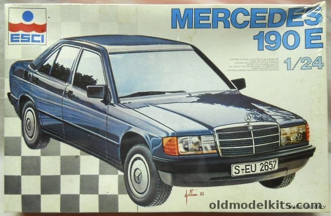 ESCI 1/24 Mercedes 190E, 3046 plastic model kit